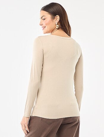 Tee-shirt d'allaitement chiné