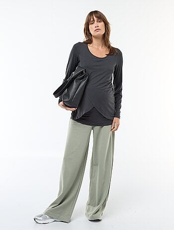 Tee-shirt d'allaitement chiné