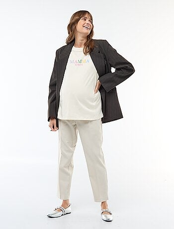 Tee-shirt d'allaitement imprimé à manches courtes