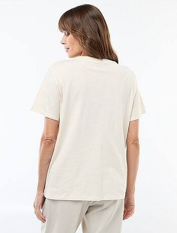 Tee-shirt d'allaitement imprimé à manches courtes