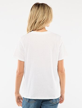 Tee-shirt d'allaitement imprimé à manches courtes