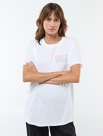 Tee-shirt d'allaitement imprimé à manches courtes