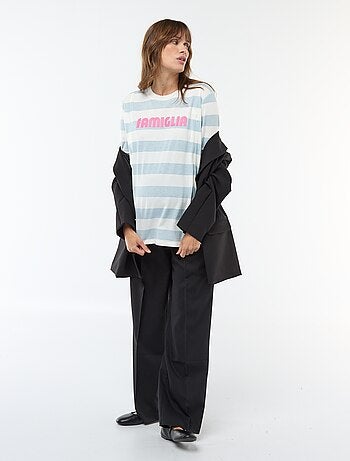 Tee-shirt d'allaitement imprimé à manches courtes