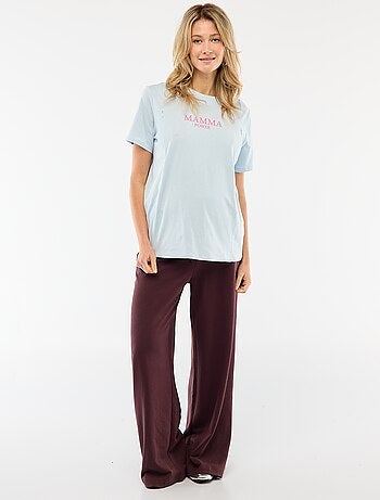 Tee-shirt d'allaitement imprimé à manches courtes