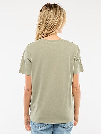 Tee-shirt d'allaitement imprimé à manches courtes