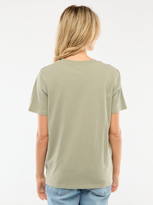 Tee-shirt d'allaitement imprimé à manches courtes - Kiabi