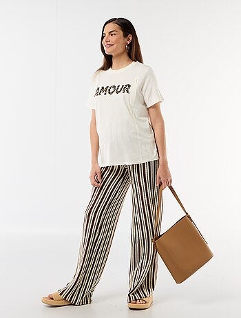 Tee-shirt d'allaitement imprimé