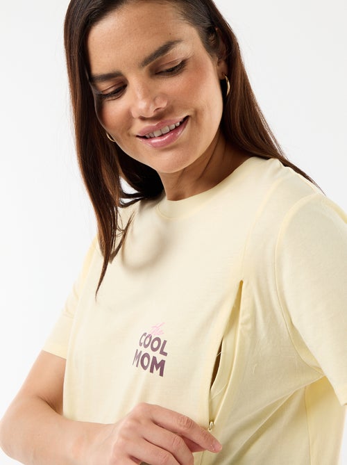 Tee-shirt d'allaitement imprimé - Kiabi