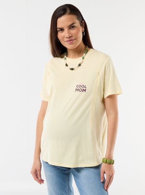 Tee-shirt d'allaitement imprimé - Kiabi