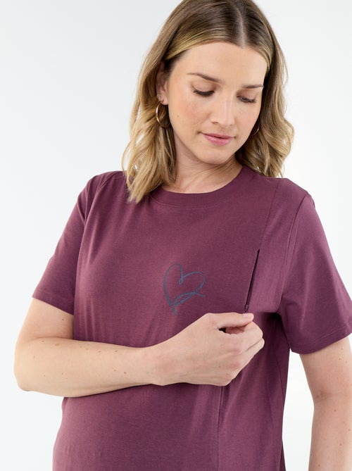 Tee-shirt d'allaitement imprimé - Kiabi Tee-shirt d'allaitement imprimé - Kiabi