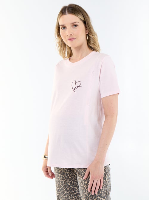 Tee-shirt d'allaitement imprimé - Kiabi