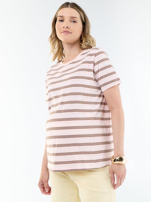 Tee-shirt d'allaitement imprimé - Kiabi Tee-shirt d'allaitement imprimé - Kiabi