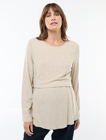 Tee-shirt d'allaitement uni