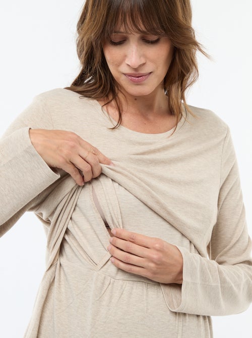 Tee-shirt d'allaitement uni - Kiabi