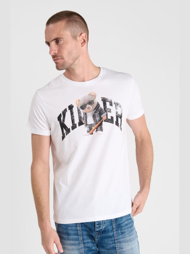 Tee-Shirt DANIS 'Le Temps Des Cerises' Blanc - Kiabi