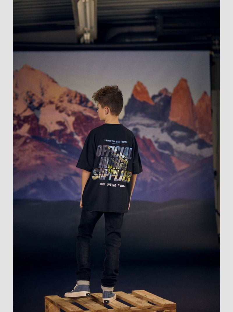 Tee-Shirt DANYBO 'Le Temps Des Cerises' Noir - Kiabi