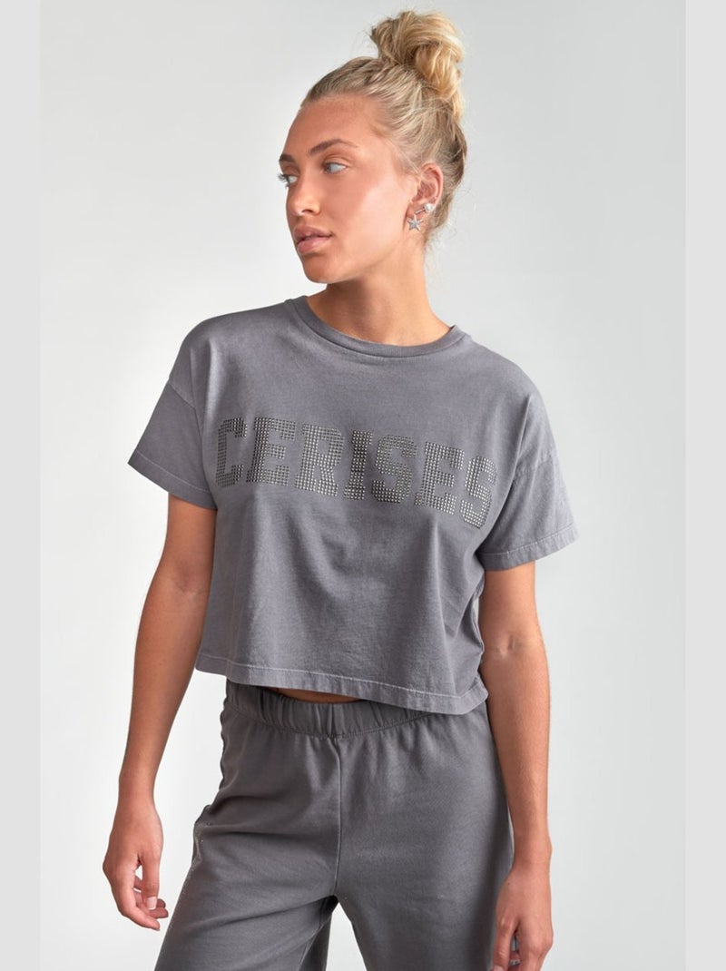 Tee-Shirt DARBYGI 'Le Temps Des Cerises' Gris - Kiabi