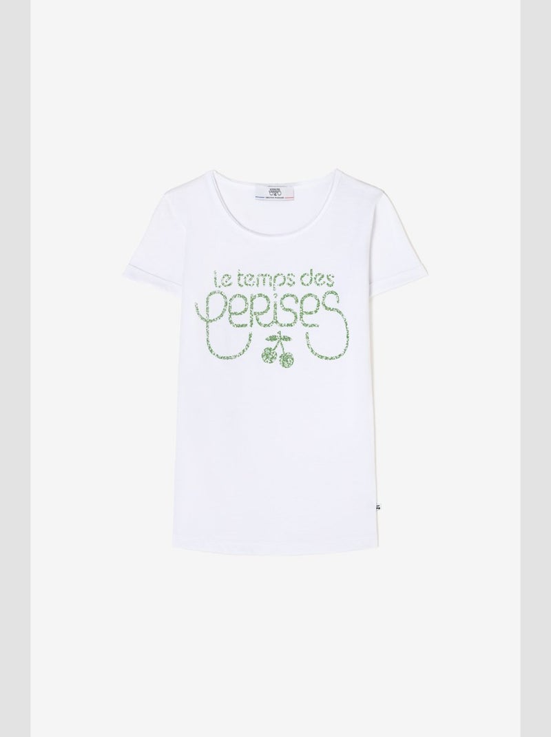 Tee-Shirt DARUMAGI 'Le Temps Des Cerises' Blanc - Kiabi