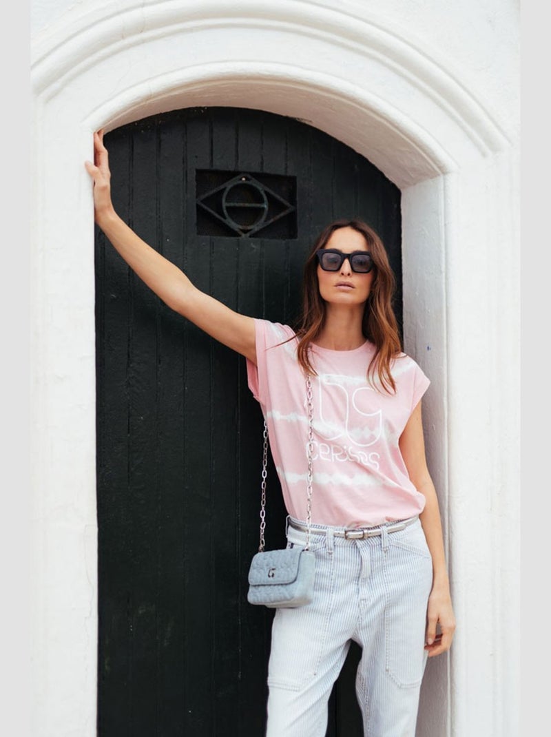 Tee-Shirt DAVE 'Le Temps Des Cerises' Rose - Kiabi