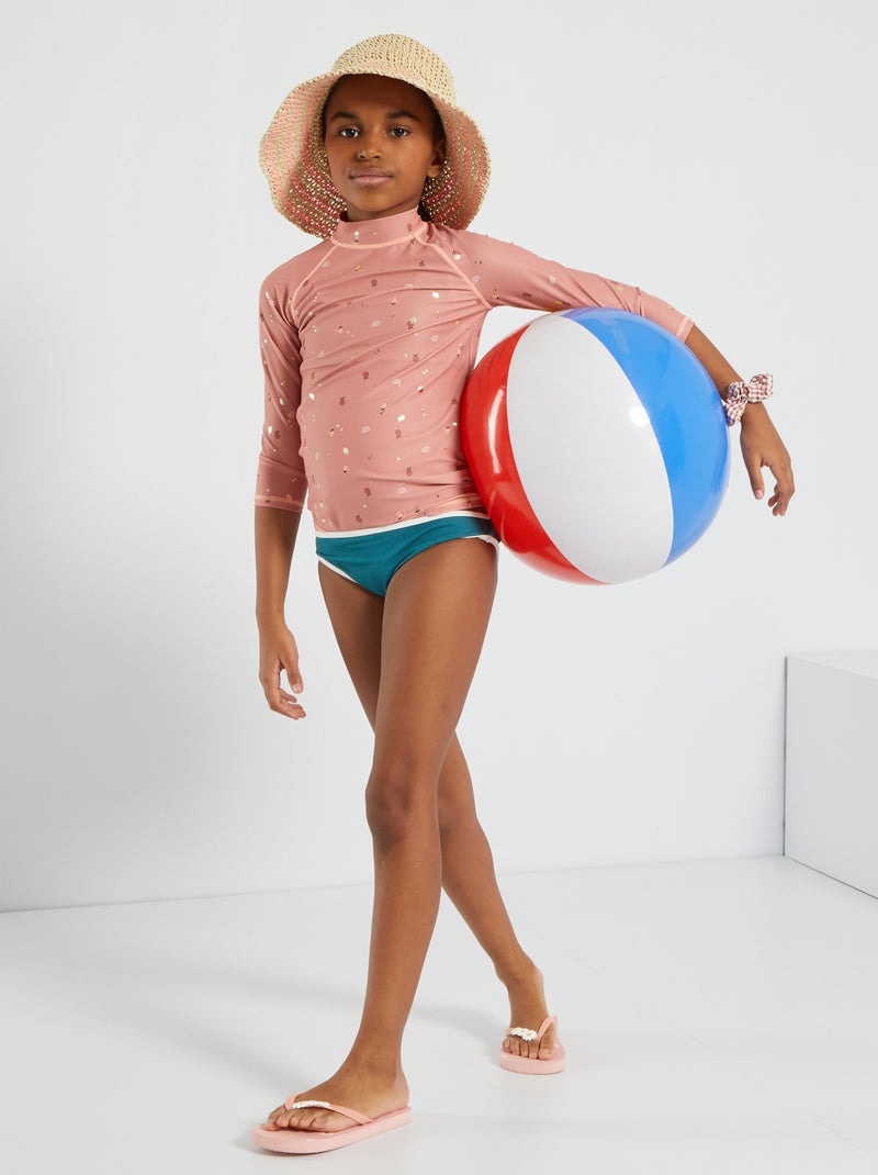 Tee-shirt de bain anti-UV Rose - Kiabi