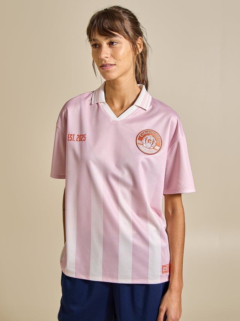 Tee-shirt de foot à manches courtes - (ekstract) Rose - Kiabi