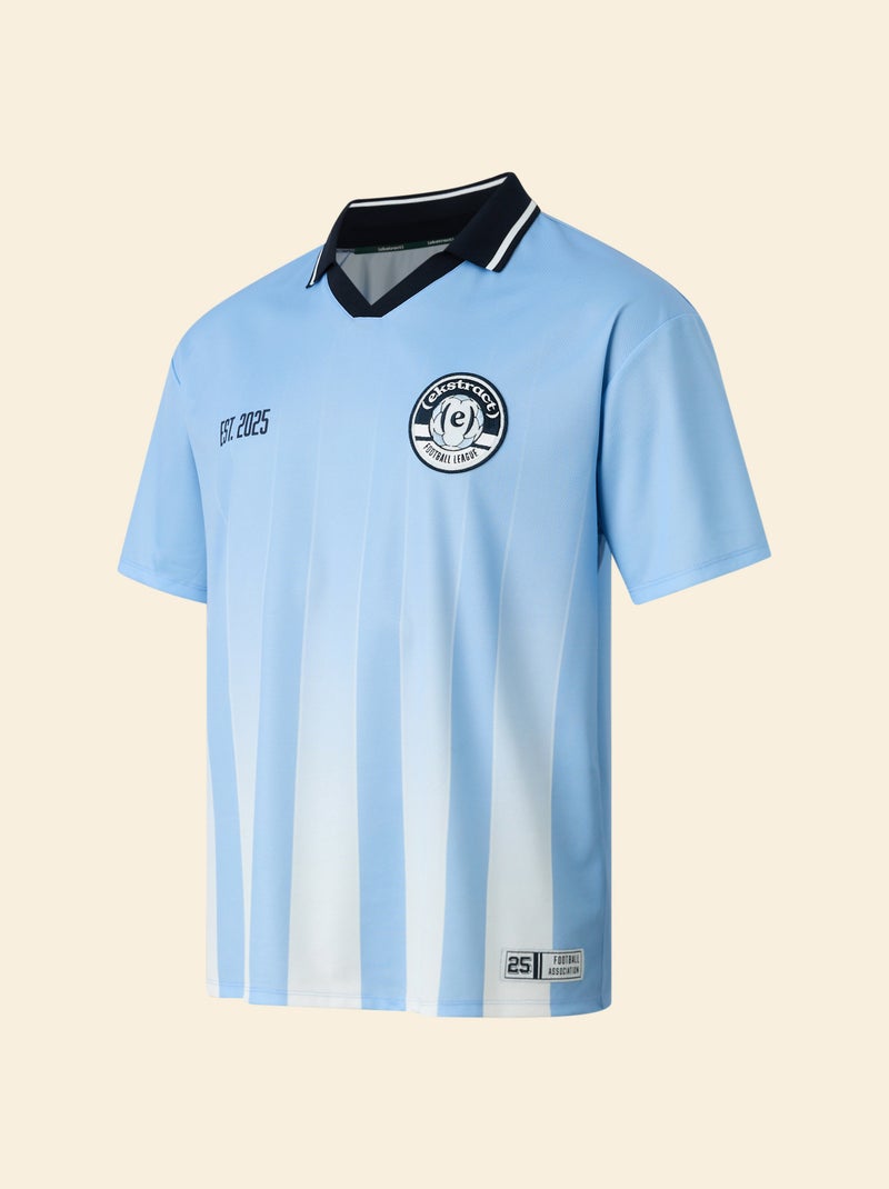 Tee-shirt de foot oversize - (ekstract) Bleu - Kiabi