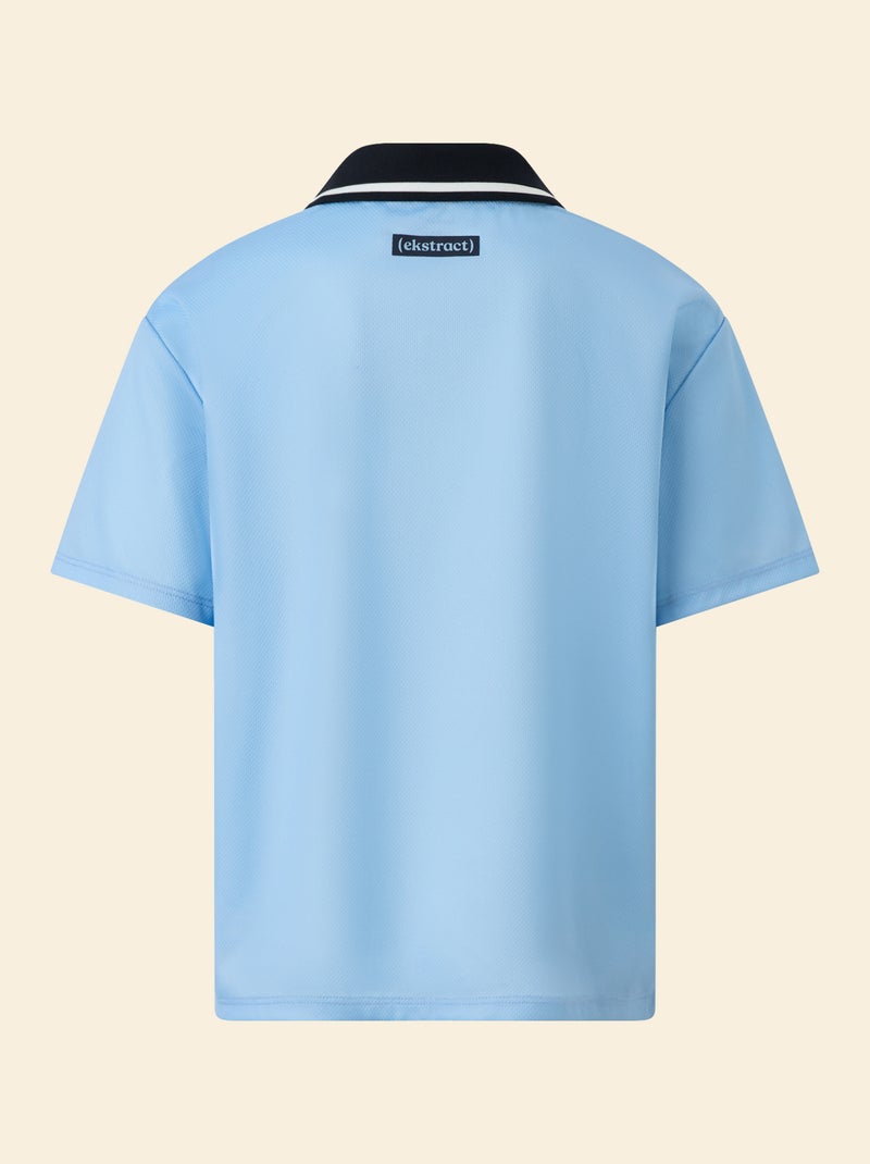 Tee-shirt de foot oversize - (ekstract) Bleu - Kiabi