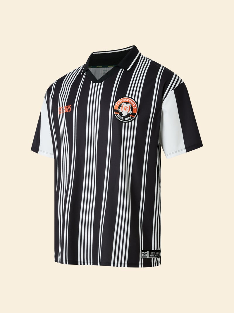 Tee-shirt de foot oversize - (ekstract) Noir - Kiabi
