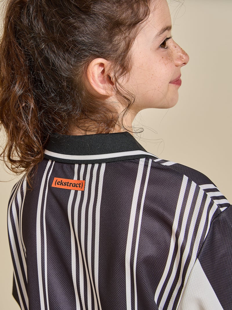 Tee-shirt de foot oversize - (ekstract) Noir - Kiabi