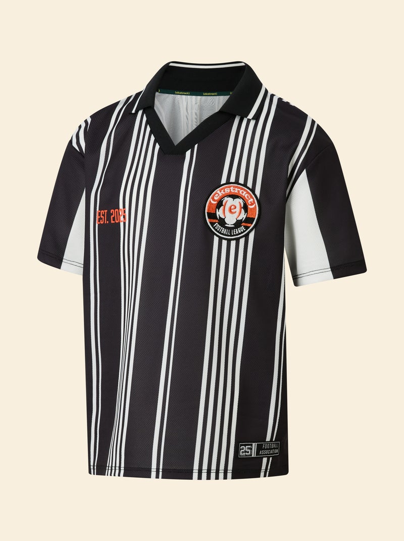 Tee-shirt de foot oversize - (ekstract) Noir - Kiabi