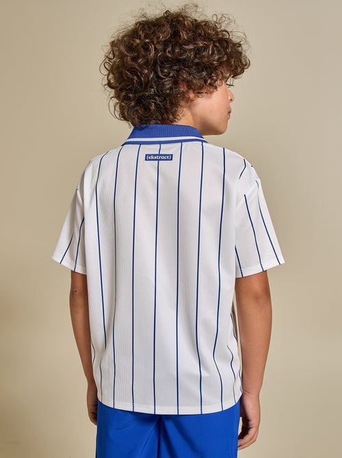 Tee-shirt de foot rayé à manches courtes (Ekstract) - Kiabi Tee-shirt de foot rayé à manches courtes (Ekstract) - Kiabi