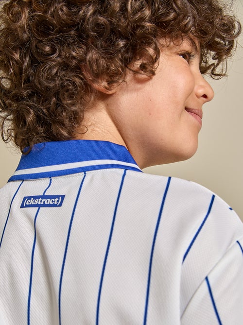 Tee-shirt de foot rayé à manches courtes (Ekstract) - Kiabi Tee-shirt de foot rayé à manches courtes (Ekstract) - Kiabi