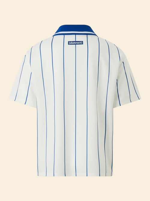 Tee-shirt de foot rayé à manches courtes (Ekstract) - Kiabi Tee-shirt de foot rayé à manches courtes (Ekstract) - Kiabi
