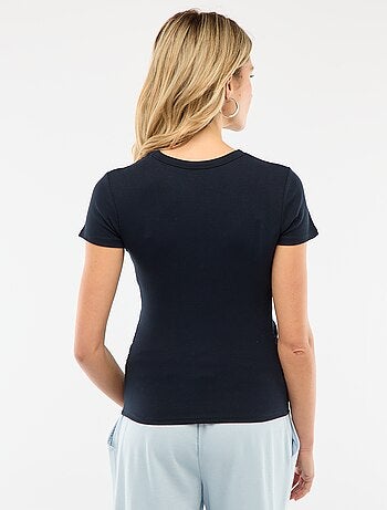 Tee-shirt de maternité côtelé