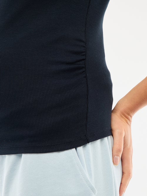 Tee-shirt de maternité côtelé - Kiabi