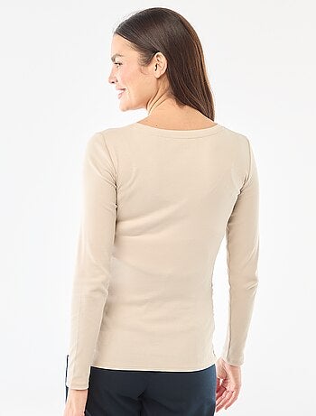 Tee-shirt de maternité côtelé