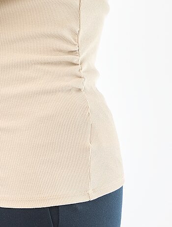 Tee-shirt de maternité côtelé