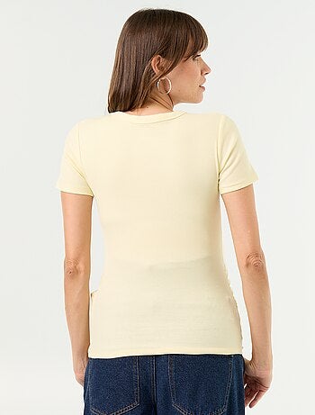 Tee-shirt de maternité côtelé