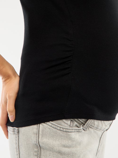 Tee-shirt de maternité côtelé - Kiabi