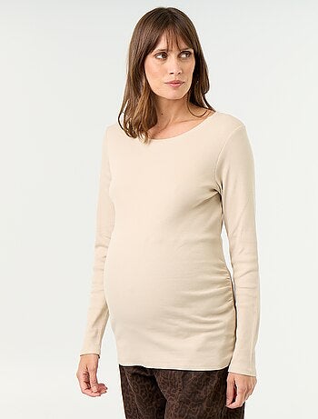 Tee-shirt de maternité en rib
