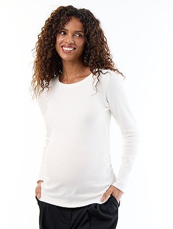 Tee-shirt de maternité en rib