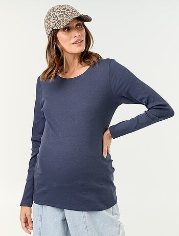 Tee-shirt de maternité en rib