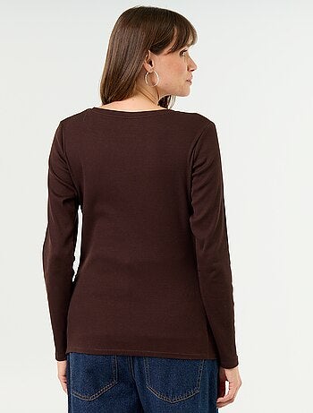 Tee-shirt de maternité en rib