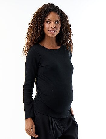 Tee-shirt de maternité en rib