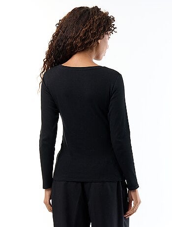 Tee-shirt de maternité en rib