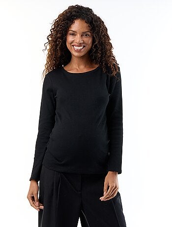 Tee-shirt de maternité en rib