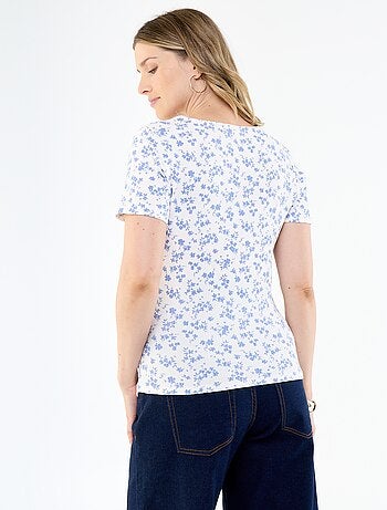 Tee-shirt de maternité encolure cache-coeur