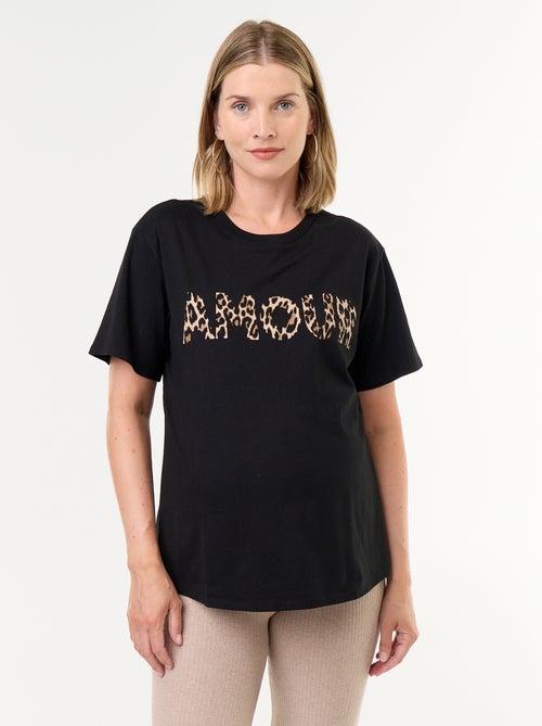 Tee-shirt de maternité imprimé - Kiabi