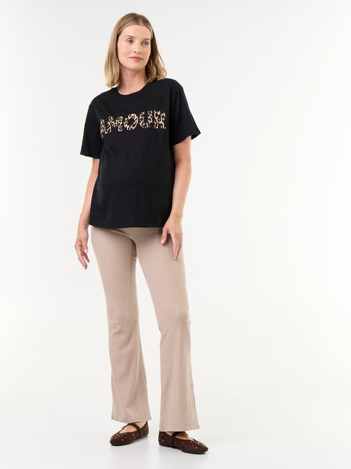 Tee-shirt de maternité imprimé - Kiabi