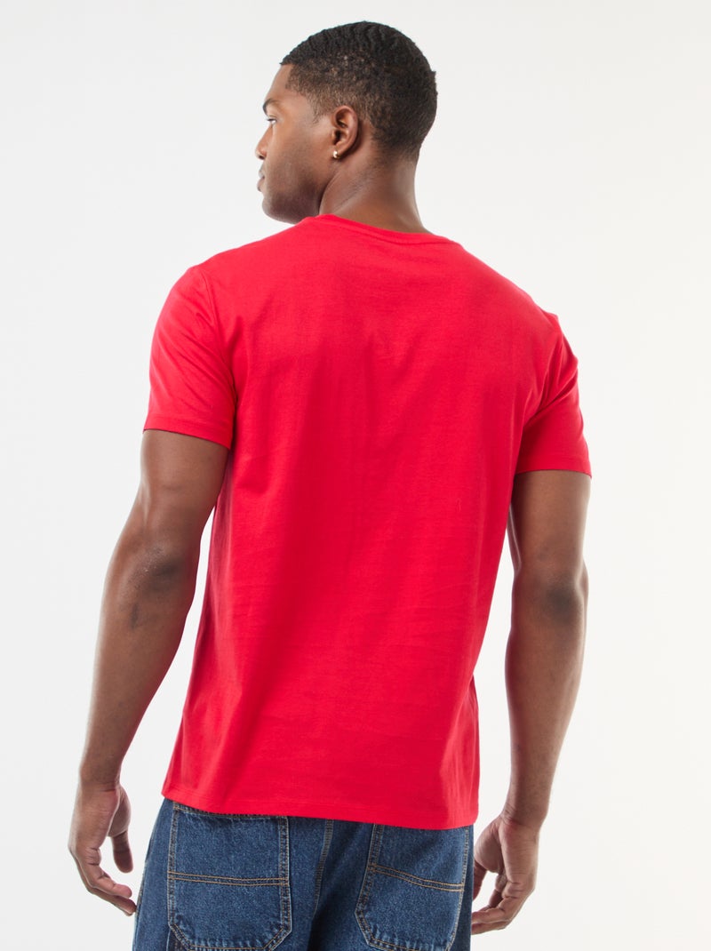 Tee-shirt de Noël fantaisie Rouge - Kiabi